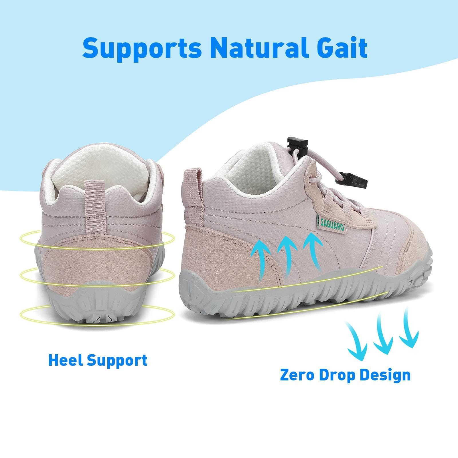 SAGUARO Enfants Chaussures de Trail Minimaliste Barefoot Running Sneakers Léger Respirantes 26-36 EU