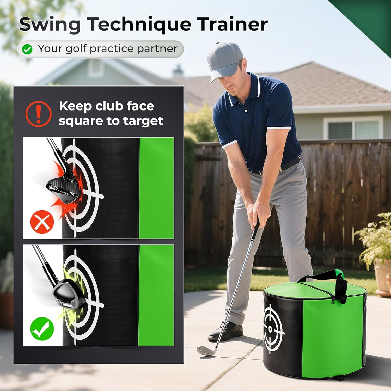 YOREPEK 2 Layer Golf Trunk Organizer Golf Impact Bag for Practice