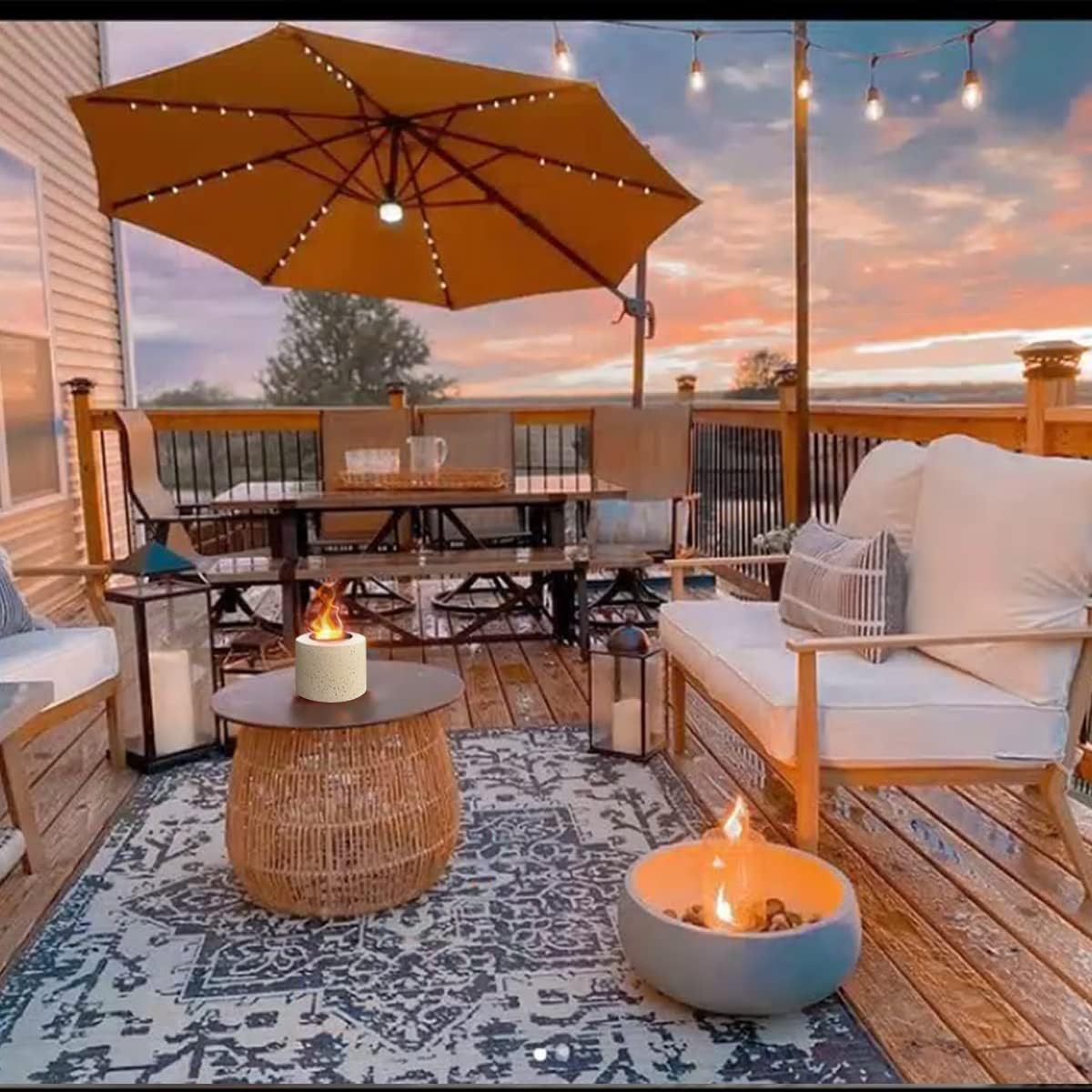 Up To 60% OFF Aobaks Small Tabletop Rubbing Alcohol Fireplace Indoor Outdoor Fire Pit Portable Fire Concrete Bowl Pot Fireplace (Beige) 🔥 Flash Sale Aobaks Small Tabletop Rubbing Alcohol Fireplace Indoor Outdoor Fire Pit Portable Fire Concrete Bowl Pot Fireplace (Beige)