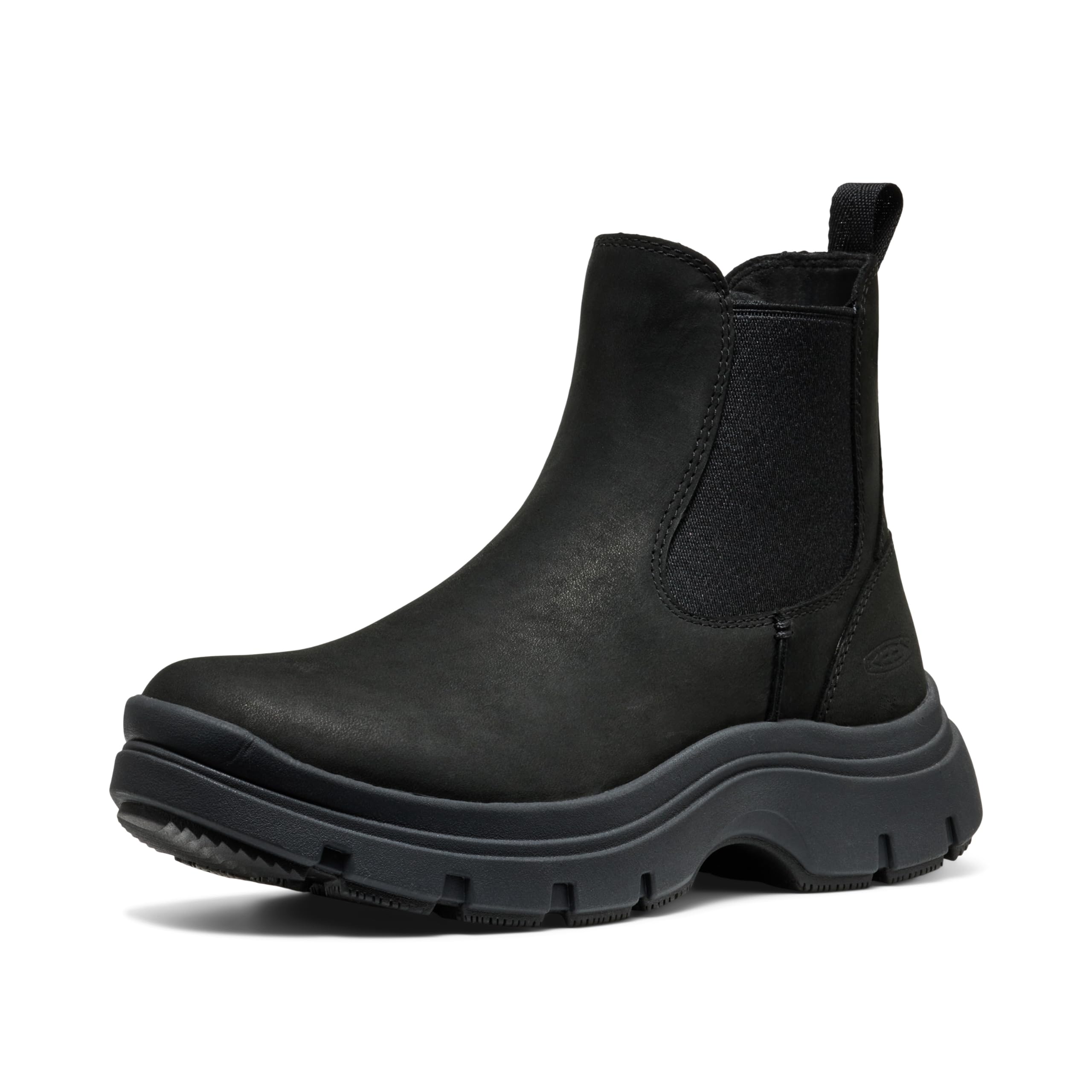 KEEN Kosa Chelsea - Sandalias clásicas de plataforma para mujer, cómodas y fáciles de poner, Negro/​Negro, 38 EU