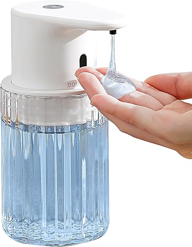 Miniatura 10 de Dispensador automático de jabón espumoso sin contacto, recargable 10oz/300ml, 3 niveles ajustables de espuma, impermeable IPX7, para cocina y baño,