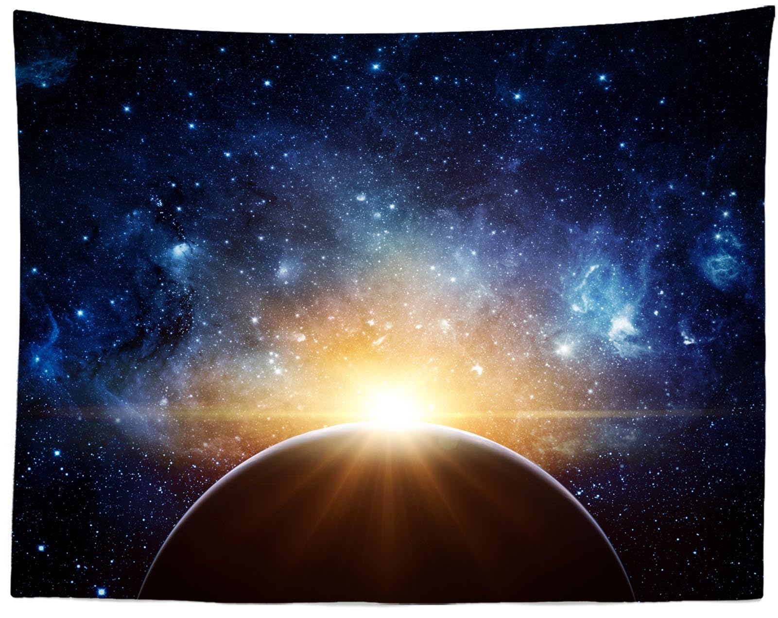 AOFOTO Fotohintergrund Weltraum-Motiv – 1,5x0,9 M, Polyester, Sterne & Planeten, Waschbar Für Fotoshootings, Parties & Deko