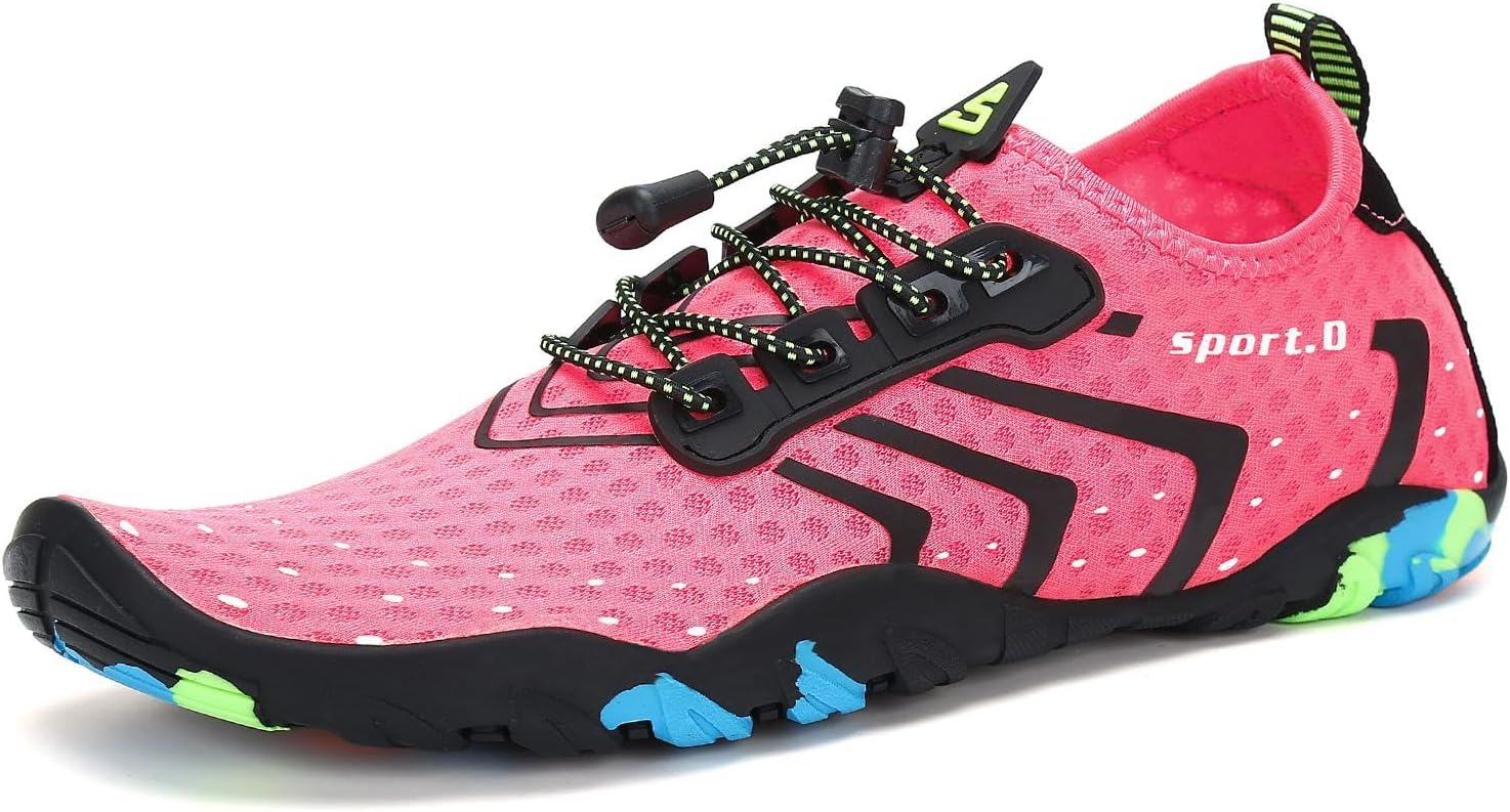 SAGUARO Water Shoes for Women - Barefoot Quick-Dry Aqua Sock, Lightweight, Breathable for Swimming, Beach and Outdoor Activities Size 5.5-10.5