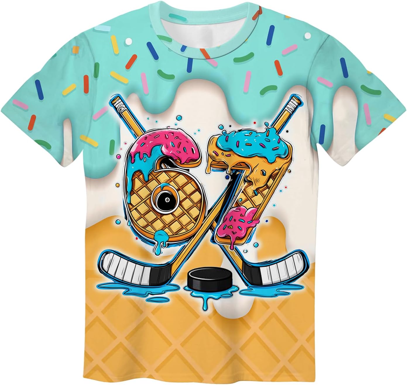 Boys T Shirt Kids Short Sleeve Tie Dye Shirt Neon 3D Graphic T Crewneck Tops Sports Shirts for Boys Girls Size 6-16