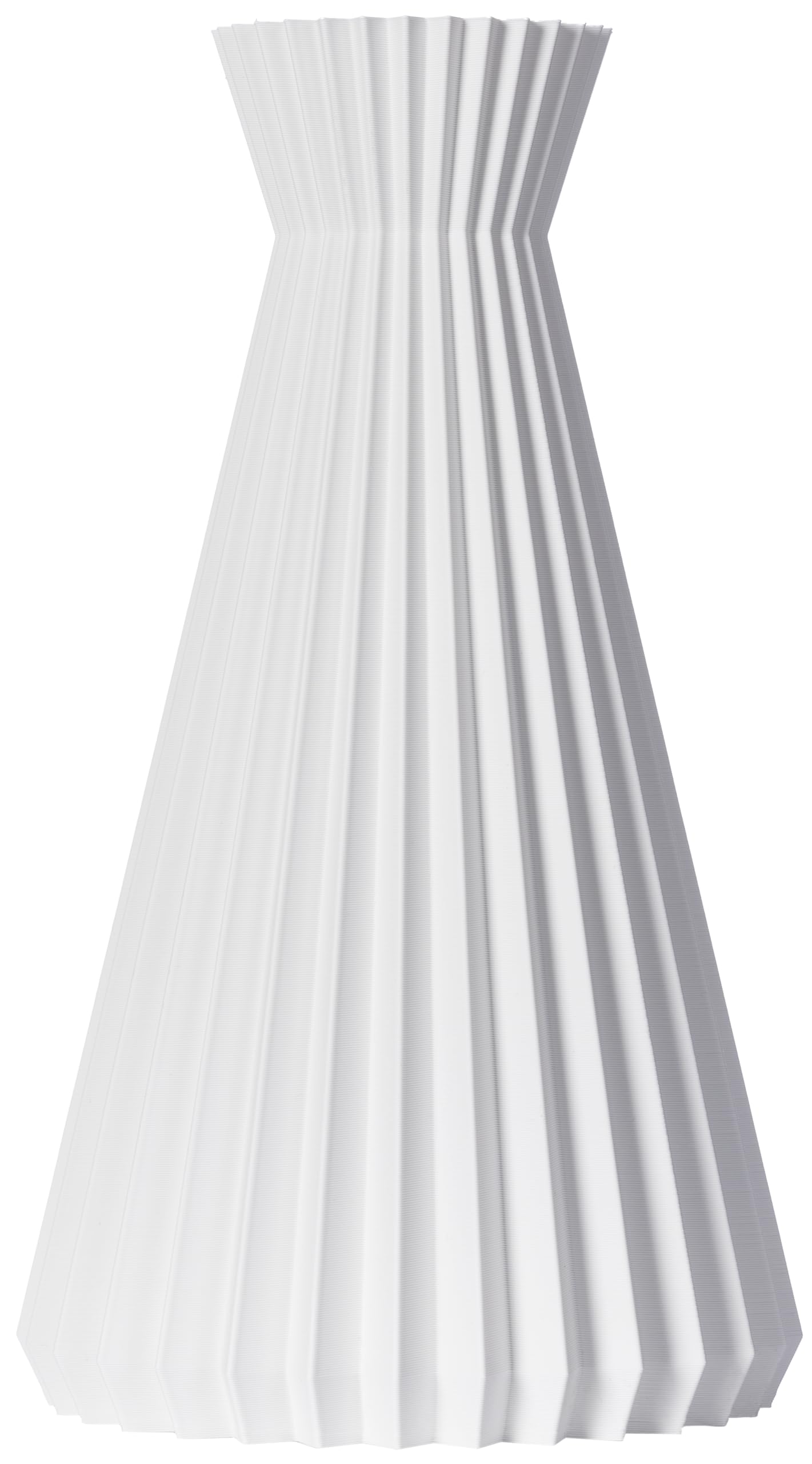 Dekovase Sana XL 38cm Bodenvase Deko Vase Pampasgras Trockenblumen (Weiß)