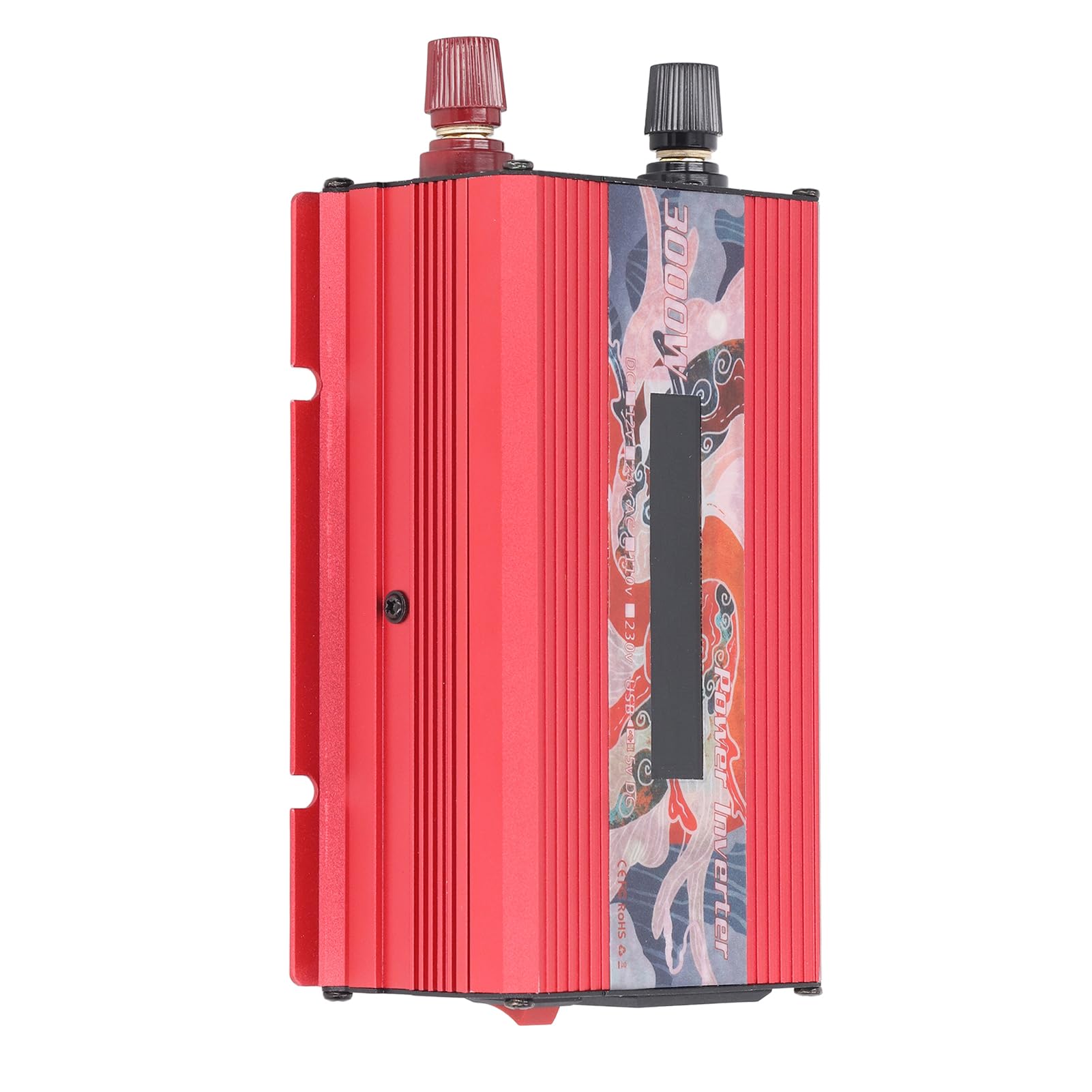 Samochodowy Falownik Przetwornica Mocy ze Stopu Aluminium 3000 W Zmodyfikowana Szczytowa Fala Sinusoidalna DC na AC 220 V z Wyświetlaczem LCD USB 2A Wentylator Chłodzący Do Wycieczek (DC12V)