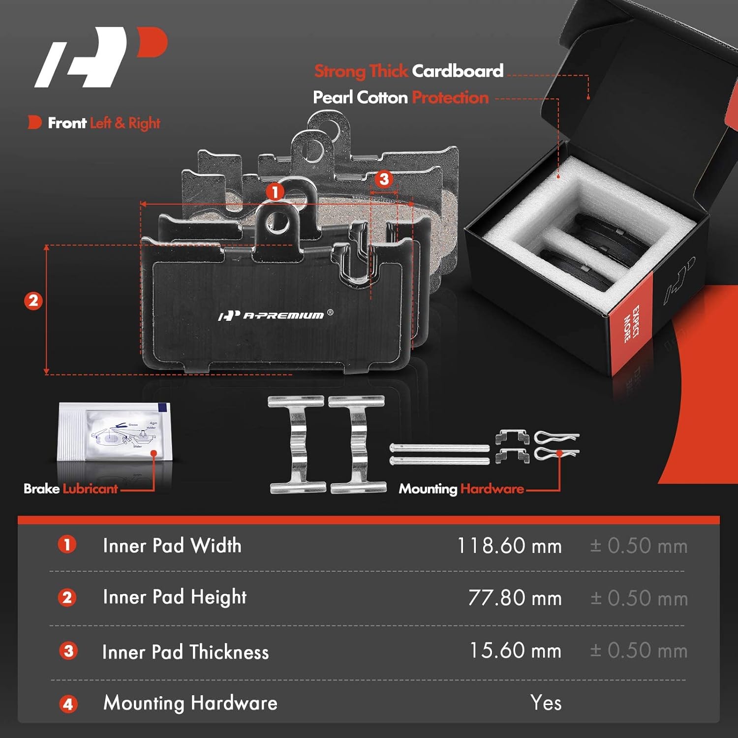 A-Premium Front and Rear Vented Disc Brake Rotors + Ceramic Pads Kit Compatible with Select Lexus Models - LS430 2001 2002 2003 2004 2005 2006, 12-PC Set