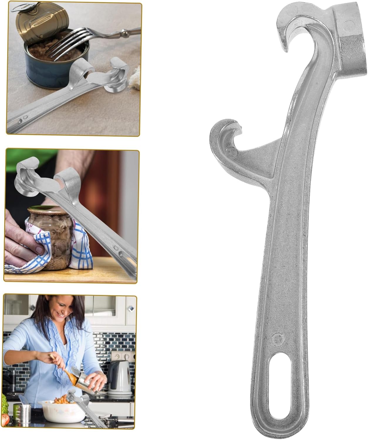 Manual Can Opener and Bottle Opener Wear Resistant for Home and Outdoor Use Tool for Effortless Opening of Cans and Buckets