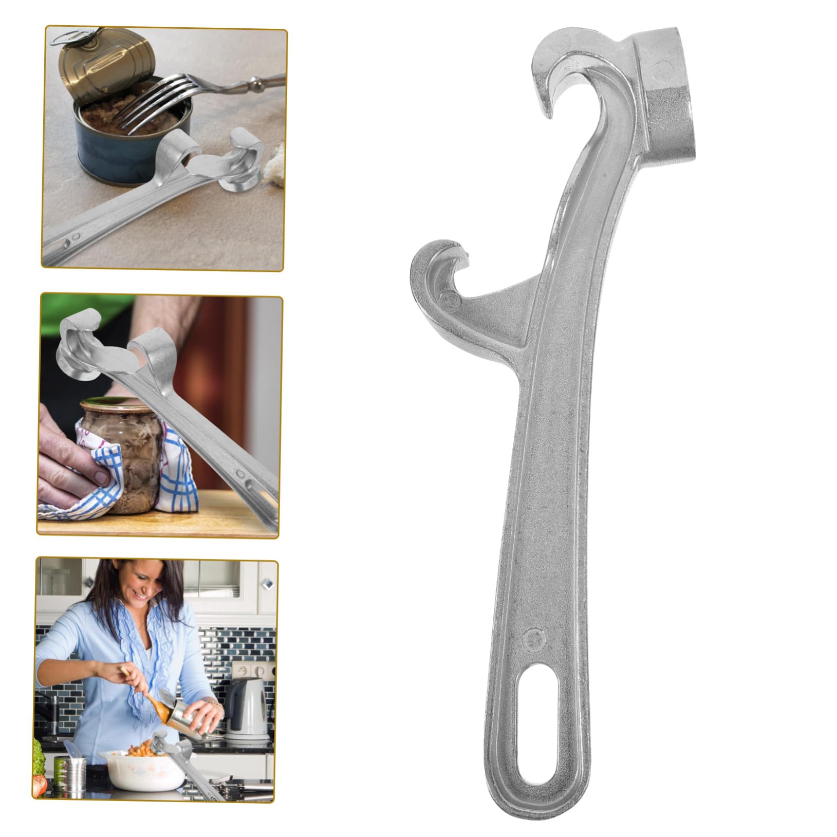 MOLUCKFU Manual Can Opener and Bottle Opener Wear Resistant for Home and Outdoor Use Tool for Effortless Opening of Cans and Buckets