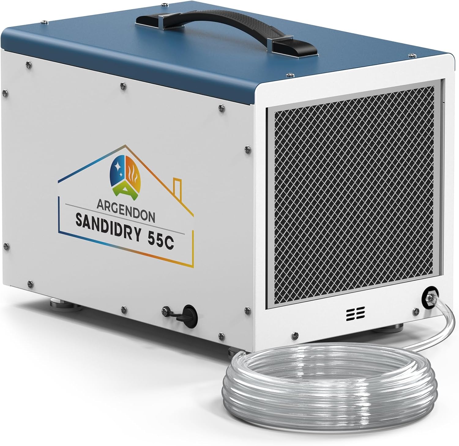 ARGENDON Commercial Dehumidifiers with Pump and Drain Hose for Crawlspace, Basement, 120 PPD Crawl Space Dehumidifier for Large Spaces, Job Site, Auto Defrost, 5-Year Limited Warranty