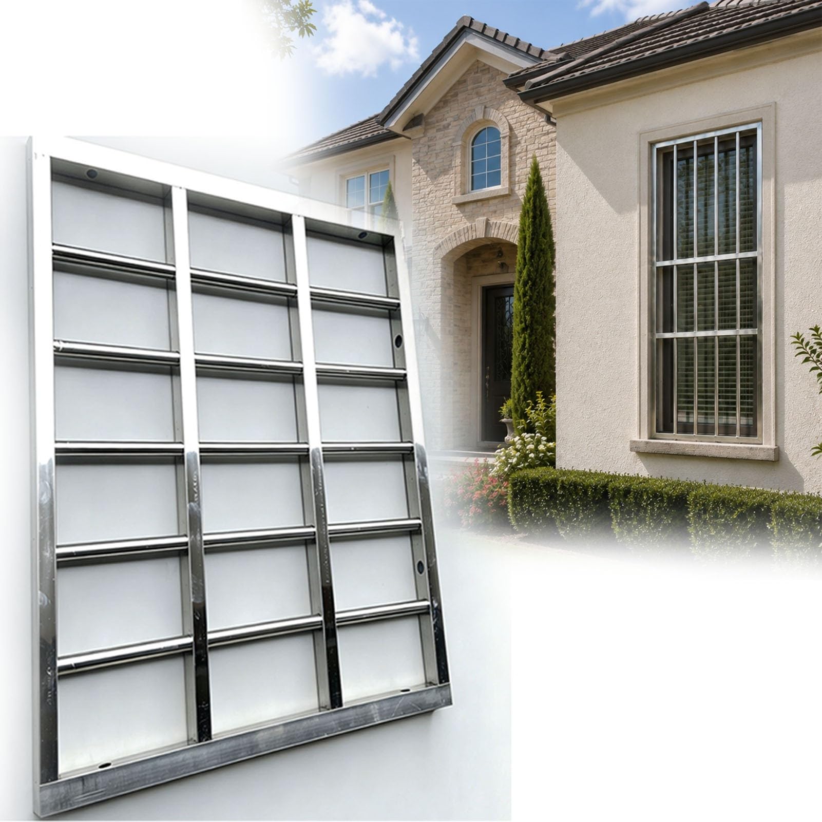 Rejas para Ventanas Reja Seguridad Ventanas Inoxidable 304 Resistencia