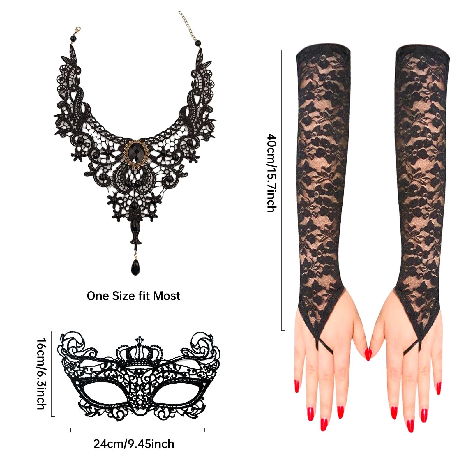 MAINOSHY 3 Pieces Halloween Cosplay Accessories - Image 2
