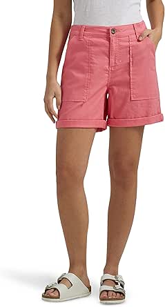Lee Women's Legendary High Rise Relaxed Fit Rolled Short