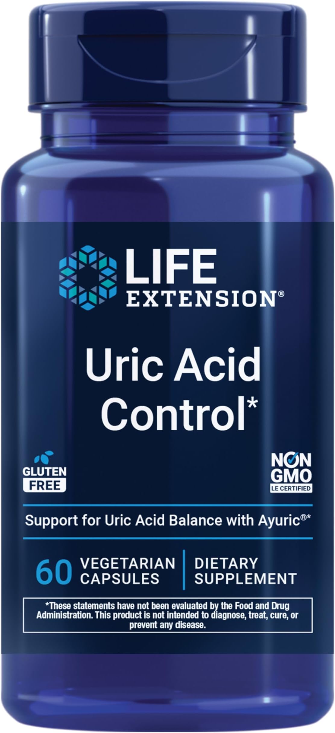 Life Extension Uric Acid Control 60 Vegetarian Capsules