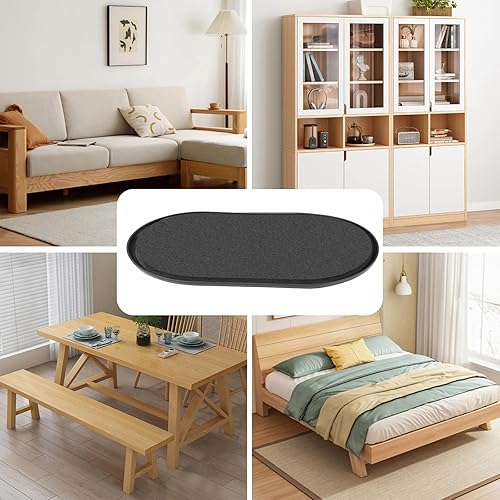 Miniatura 7 de Deslizadores de muebles grandes reutilizables para alfombras, movidores de muebles, mudadores de alfombras, ovalados, resistentes, para sofá, cama,