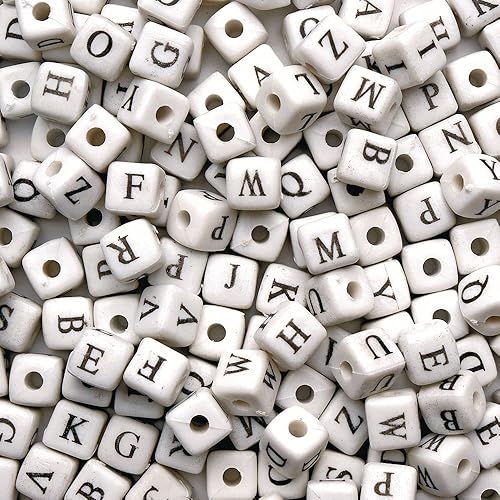 Colorations Cuentas del alfabeto gigante, 260 piezas, 10 de cada letra, cuentas de letras de la A a la Z, tamaño de 12 pulgada, proyectos de