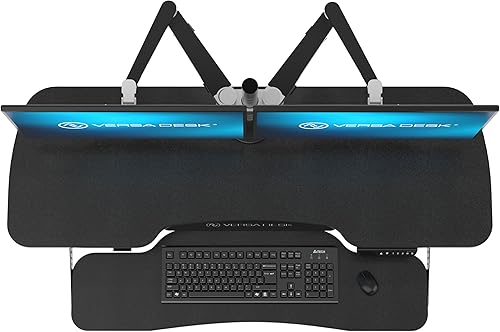 Miniatura 58 de VERSADESK® PowerPro™ Elite 40" x 24" - Convertidor de escritorio eléctrico ancho controlado por aplicación con puerto de carga USB. Eleva hasta 20