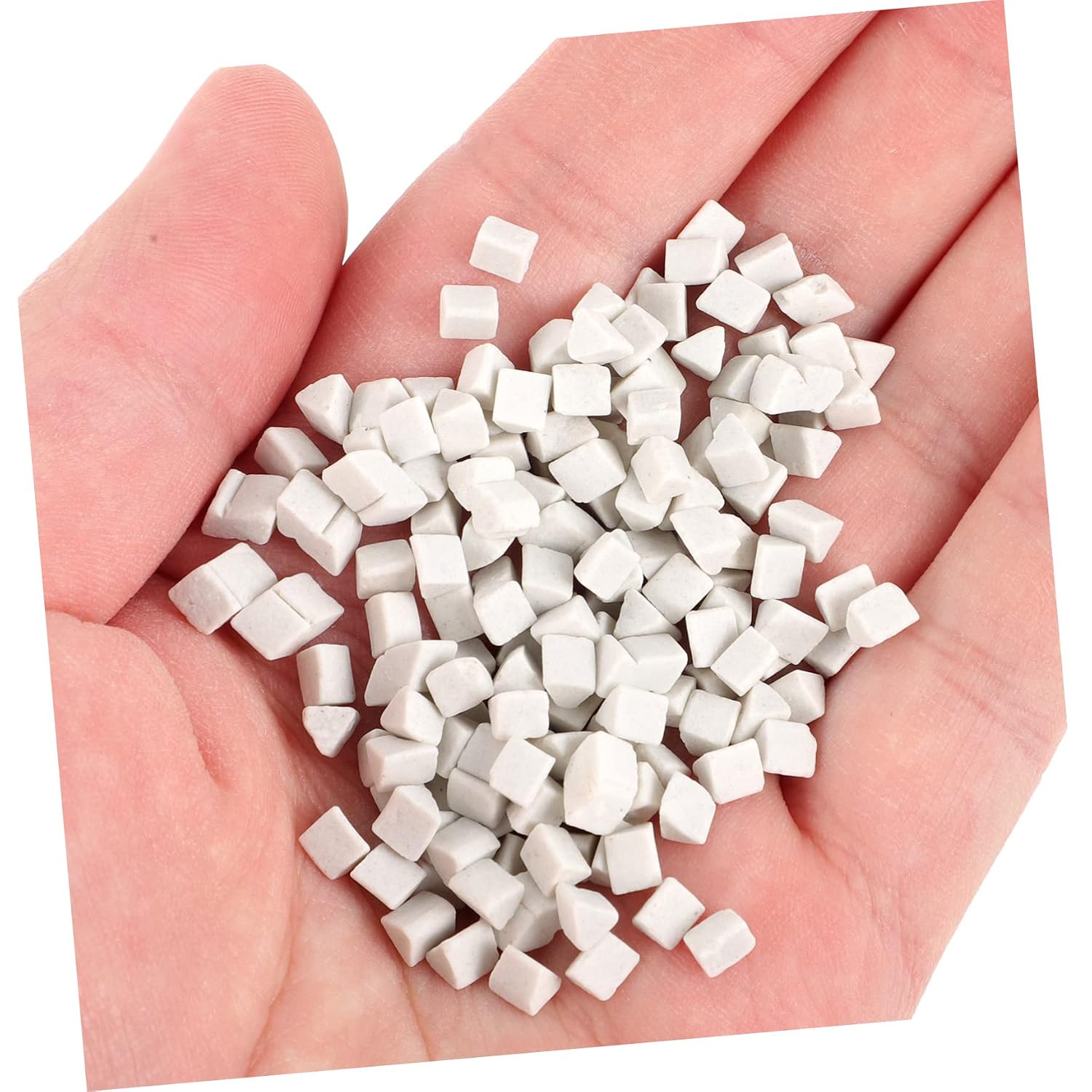 Garneck 1set Fast Triangle Abrasive Buffing Media for Jewelry and Ceramic Polishing Vibration Polishing Machine Compatible Ceramic Material for Natural Gloss Finish