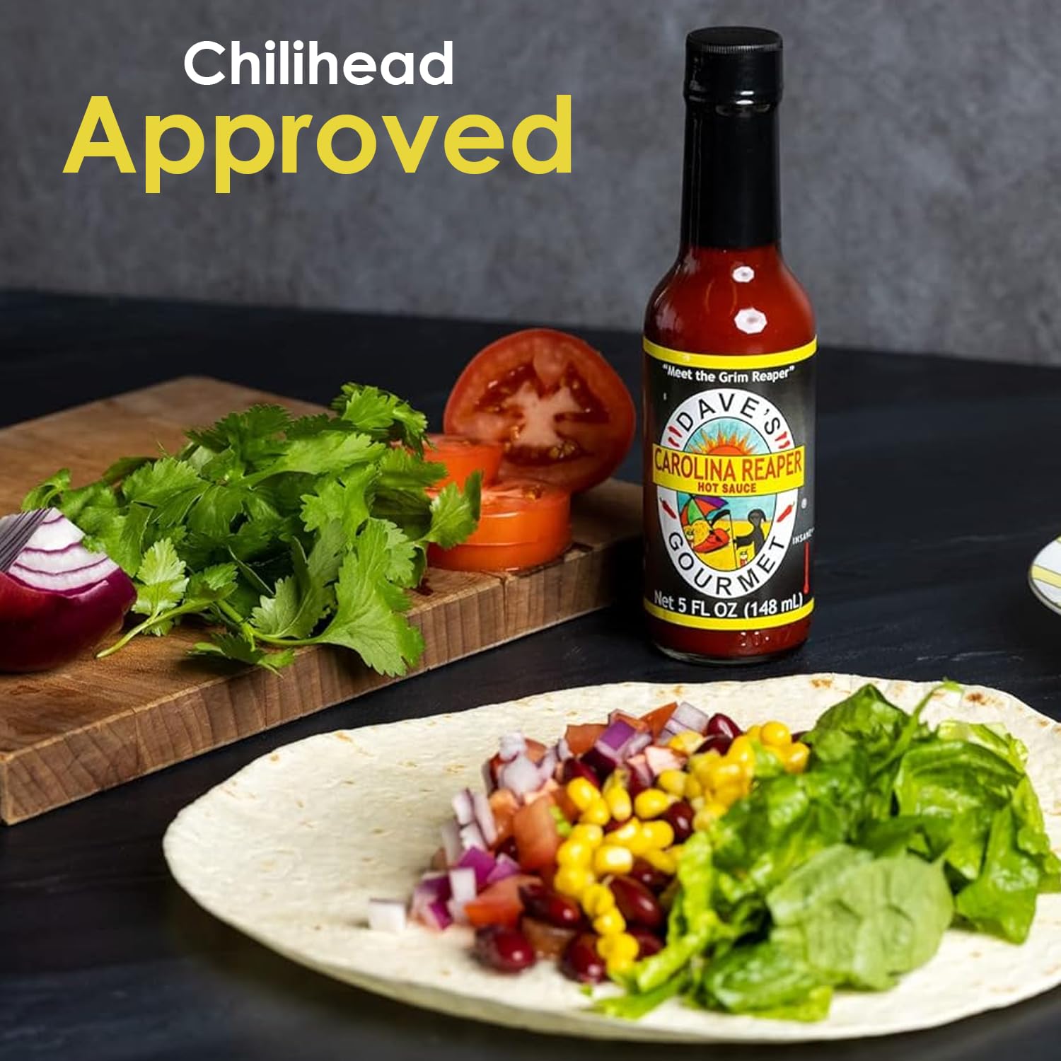 Dave's Gourmet Super Spicy Hot Sauce Variety 3 Pack - Includes Original Insanity, Ghost Pepper Naga Jolokia, and Carolina Reaper - Hot Sauce Set - Spicy Sauce for Burgers, Wings, Tacos - 5oz Bottles