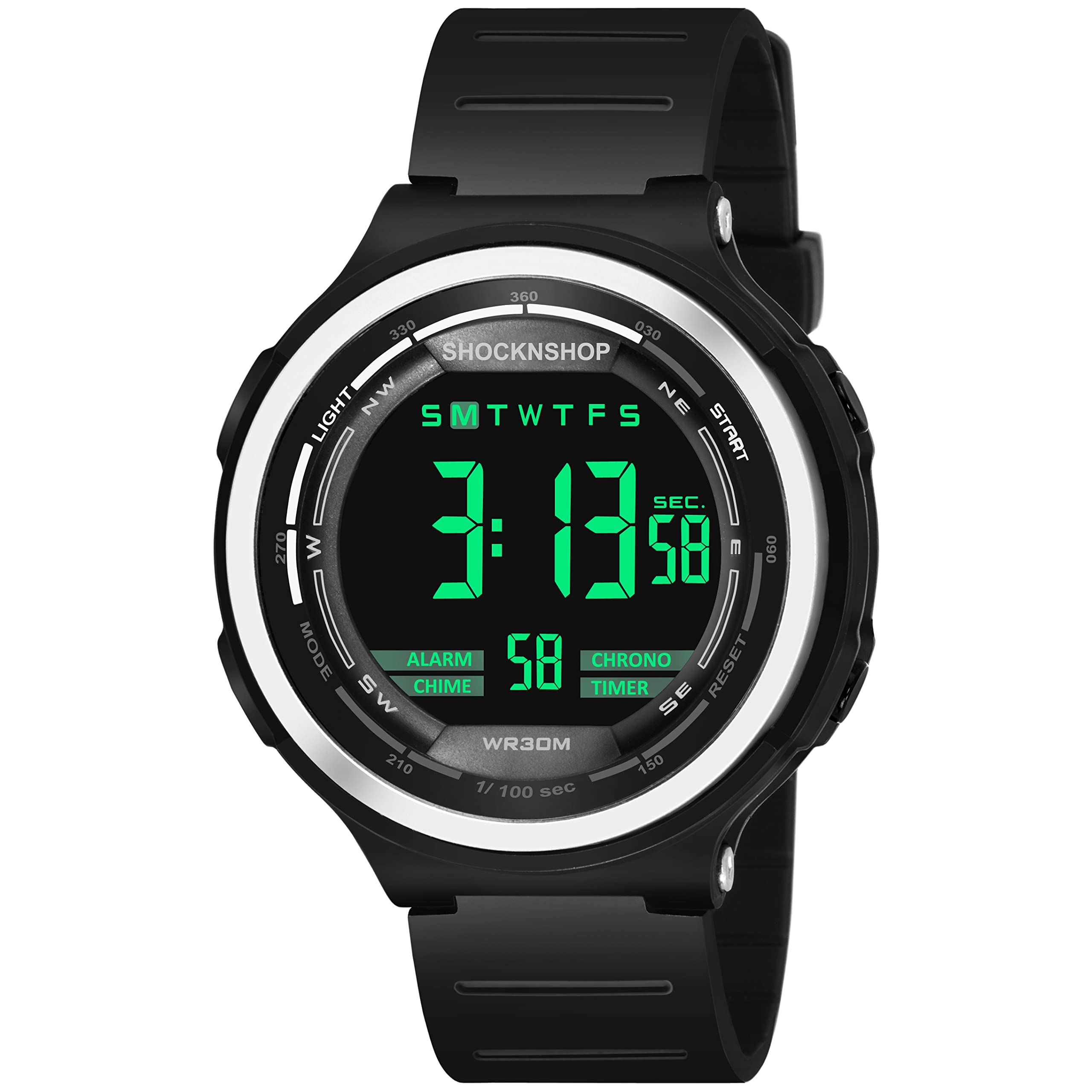 Shocknshop Plastic Sports Multifunctional Digital Black Dial Boys & Girls Watch (Black Dial And Strap) -W28, Black Band (B09RJ3K6KX) Amazon Price History, Amazon Price Tracker