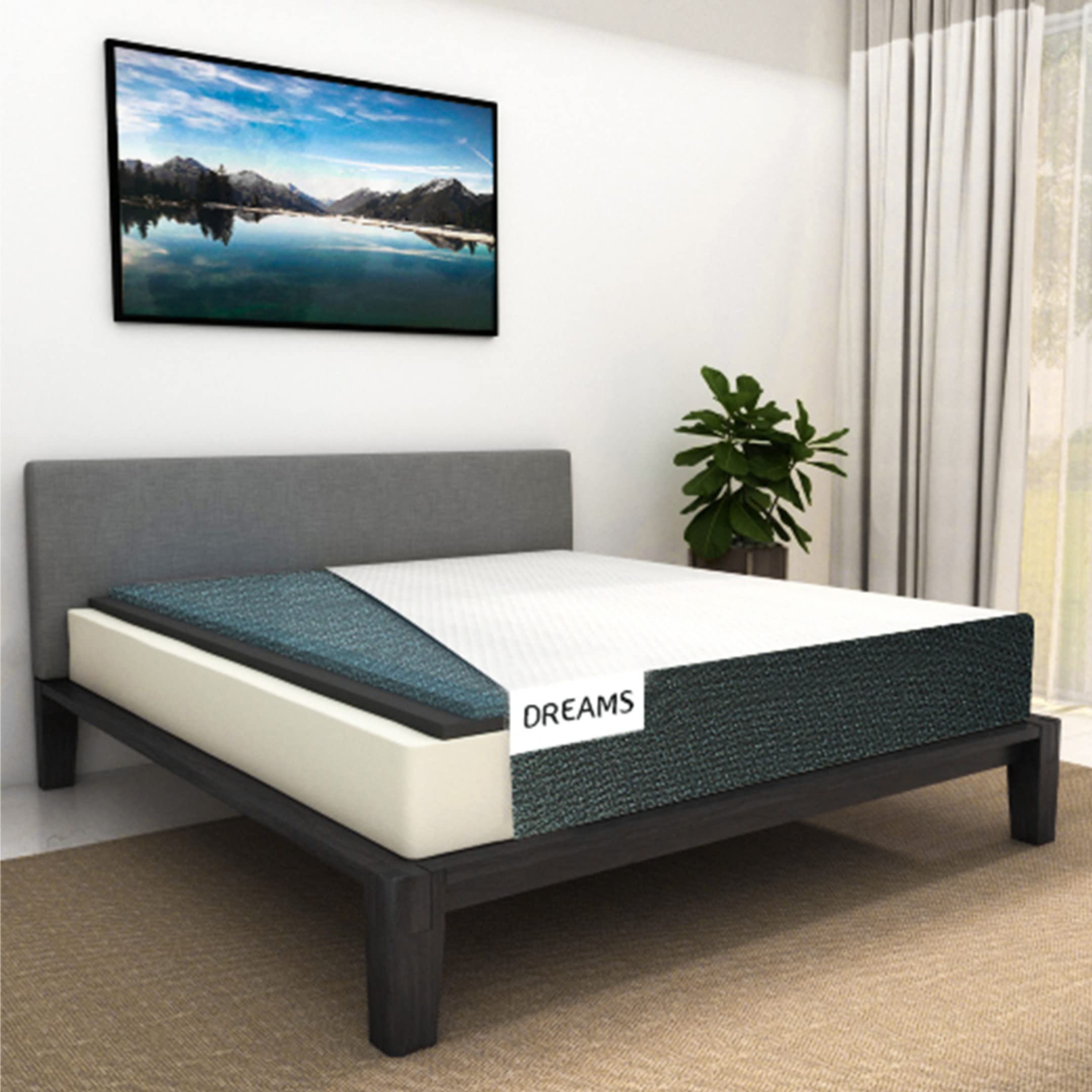 DREAMS 6-Inch Smart Cozy Single Bed Mattress with Zip Cover