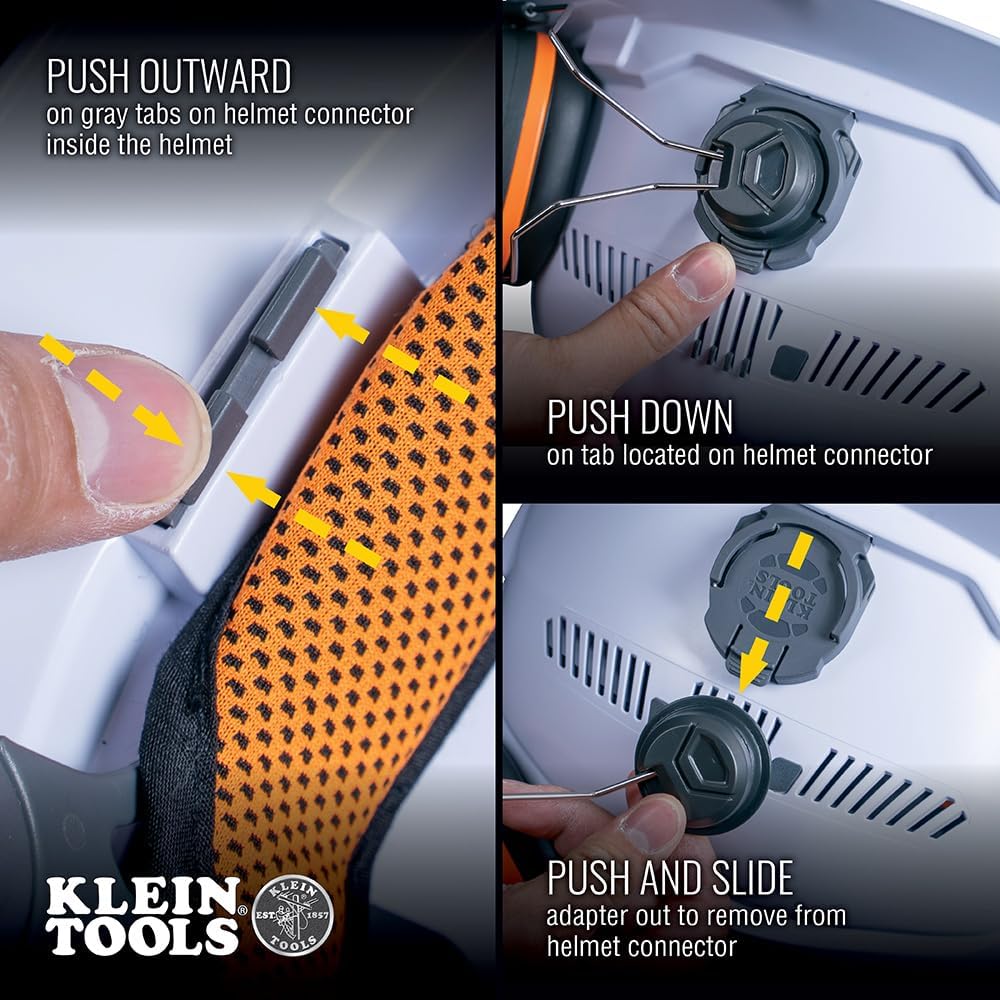 Klein Tools 60502 Ear Muffs with Hard Hat Full Brim Attachment, 26dB NRR, for Construction, Manufacturing, Maintenance, Woodworking - Image 5