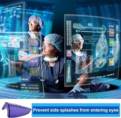 Miniatura 7 de 3 pares de protectores laterales para lentes, protectores laterales deslizantes, se adapta a marcos de anteojos medianos a grandes (2 pares