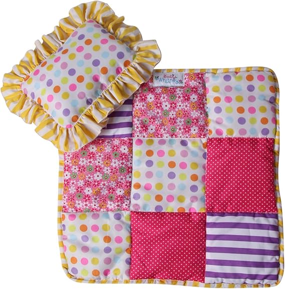 Baby Whitney Patchwork Quilt Baby Doll Blanket and Baby