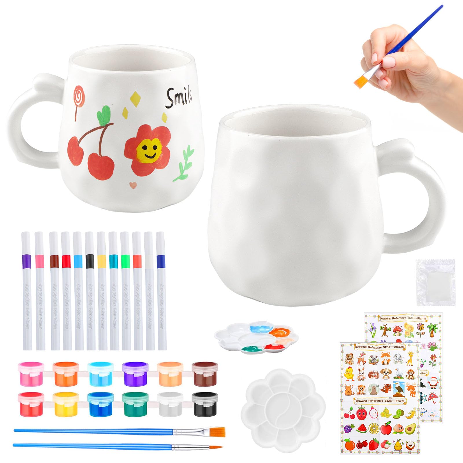 YPLonon Paint Your Own Mug Creative Pottery Painting Cup at Home