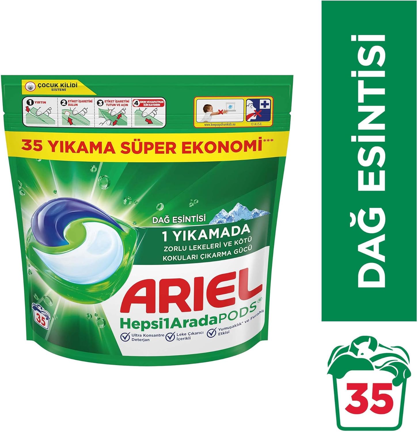 Ariel PODS Kapsül Çamaşır Deterjanı Baz 35'li