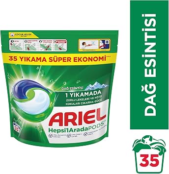Ariel Hepsi1Arada PODS Kapsül Çamaşır Deterjanı Beyazlar ve Renkliler 35 Yıkama