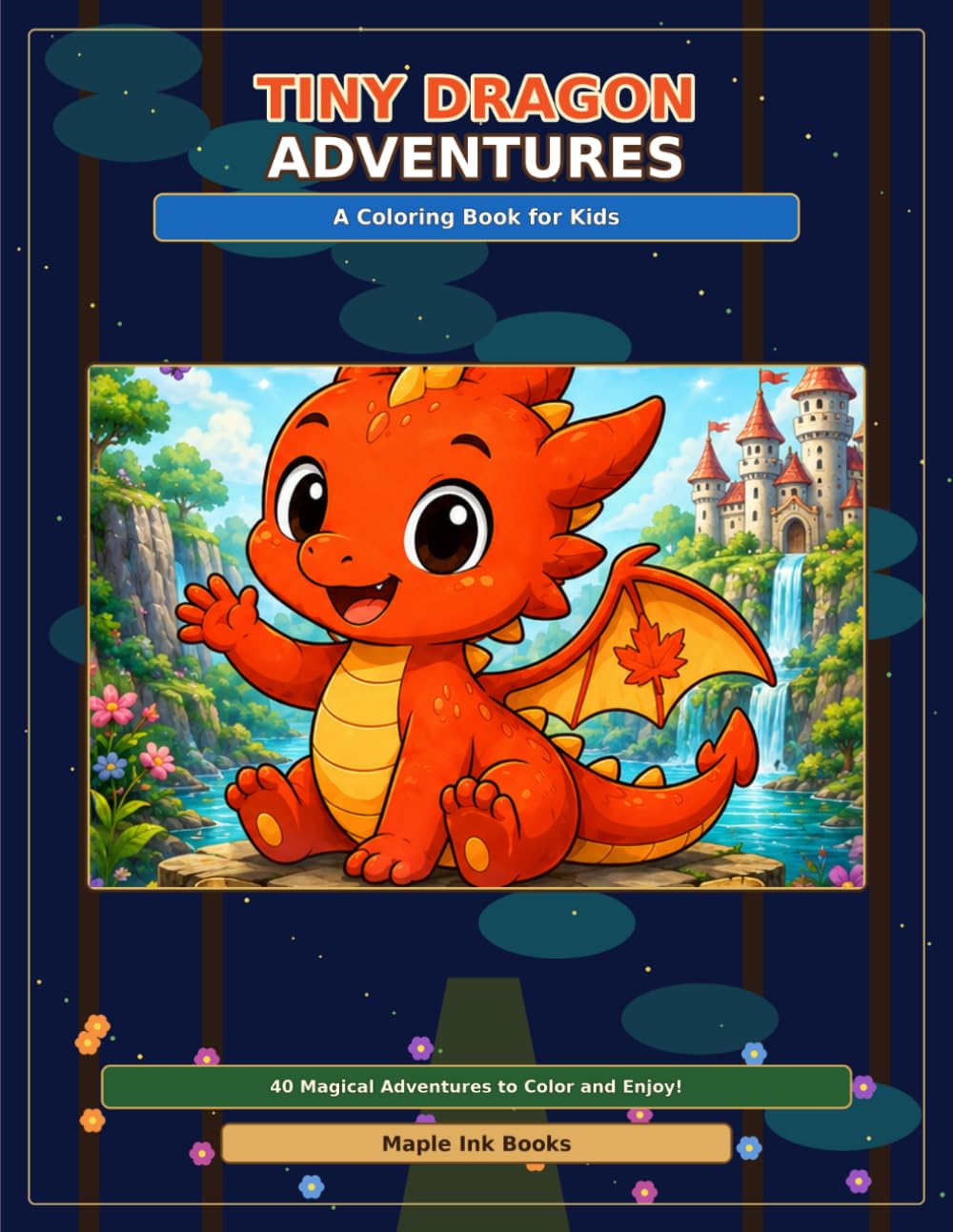Tiny Dragon Adventures: A Cute Baby Dragon Coloring Book for Kids