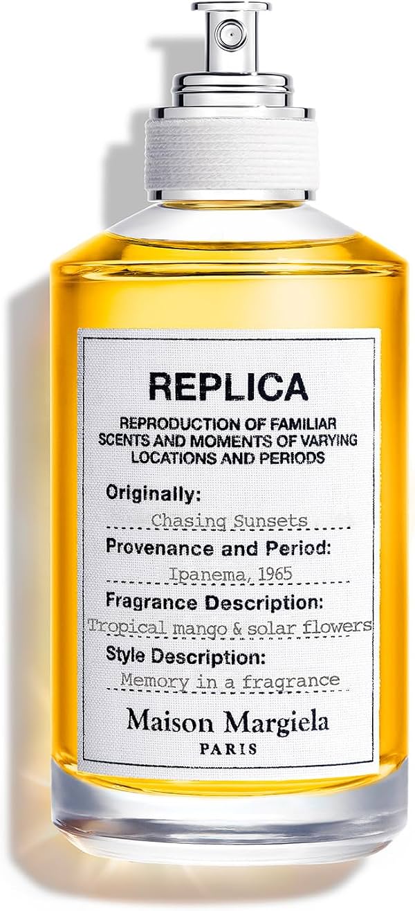 Maison Margiela - Replica - Chasing Sunsets Eau de Toilette - Fragancia Frutal y Tropical - Con Mango Jugoso, Cardamomo y Sándalo - 3.4 Fl Oz