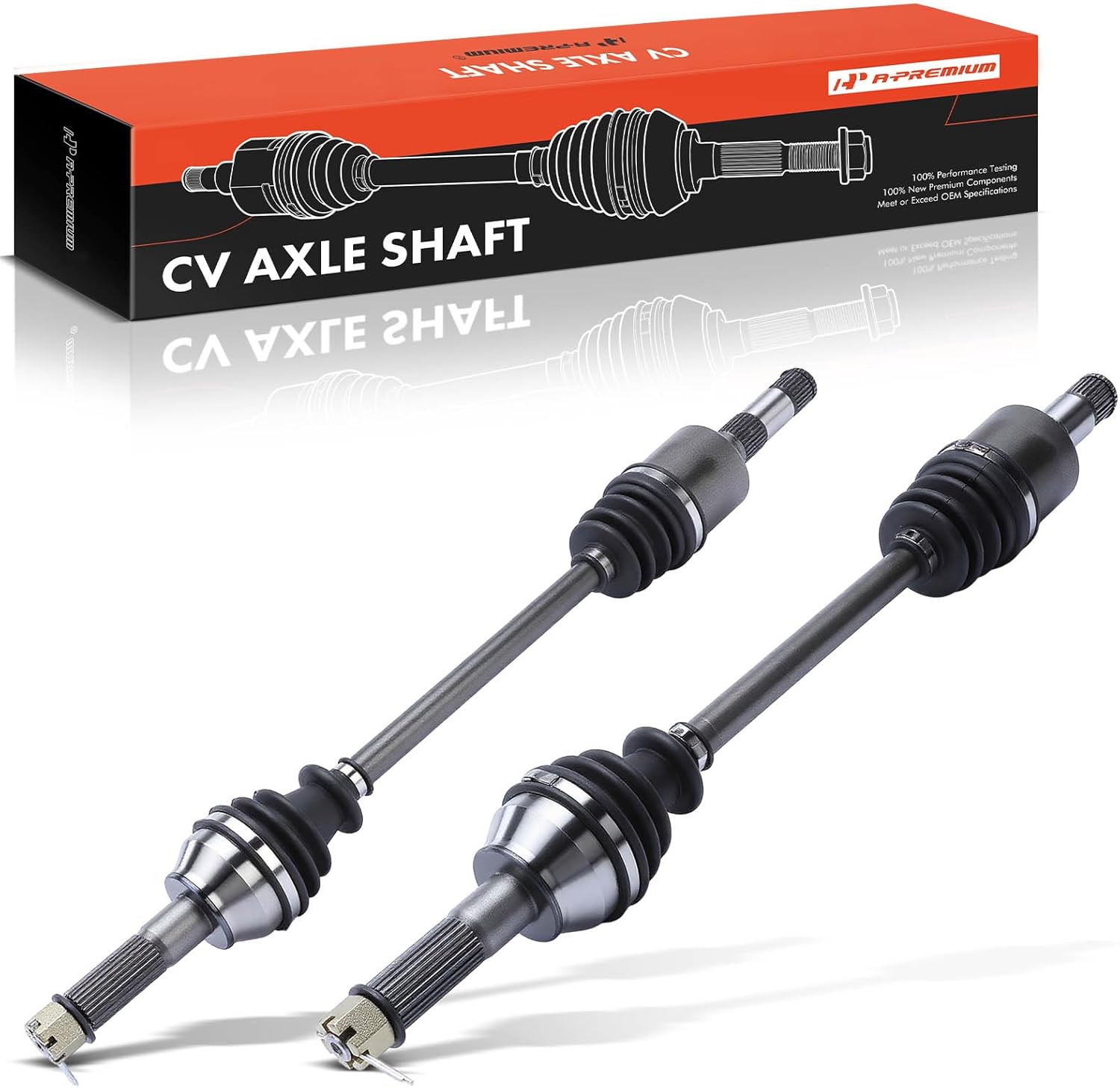 A-Premium Pair (2) Rear CV Axle Shaft Assembly Compatible with Polaris Ranger 900 Diesel 2011-2014, Ranger Crew 900 Diesel 2012-2014, Driver and Passenger Side, Replace# 1332894, 1332895
