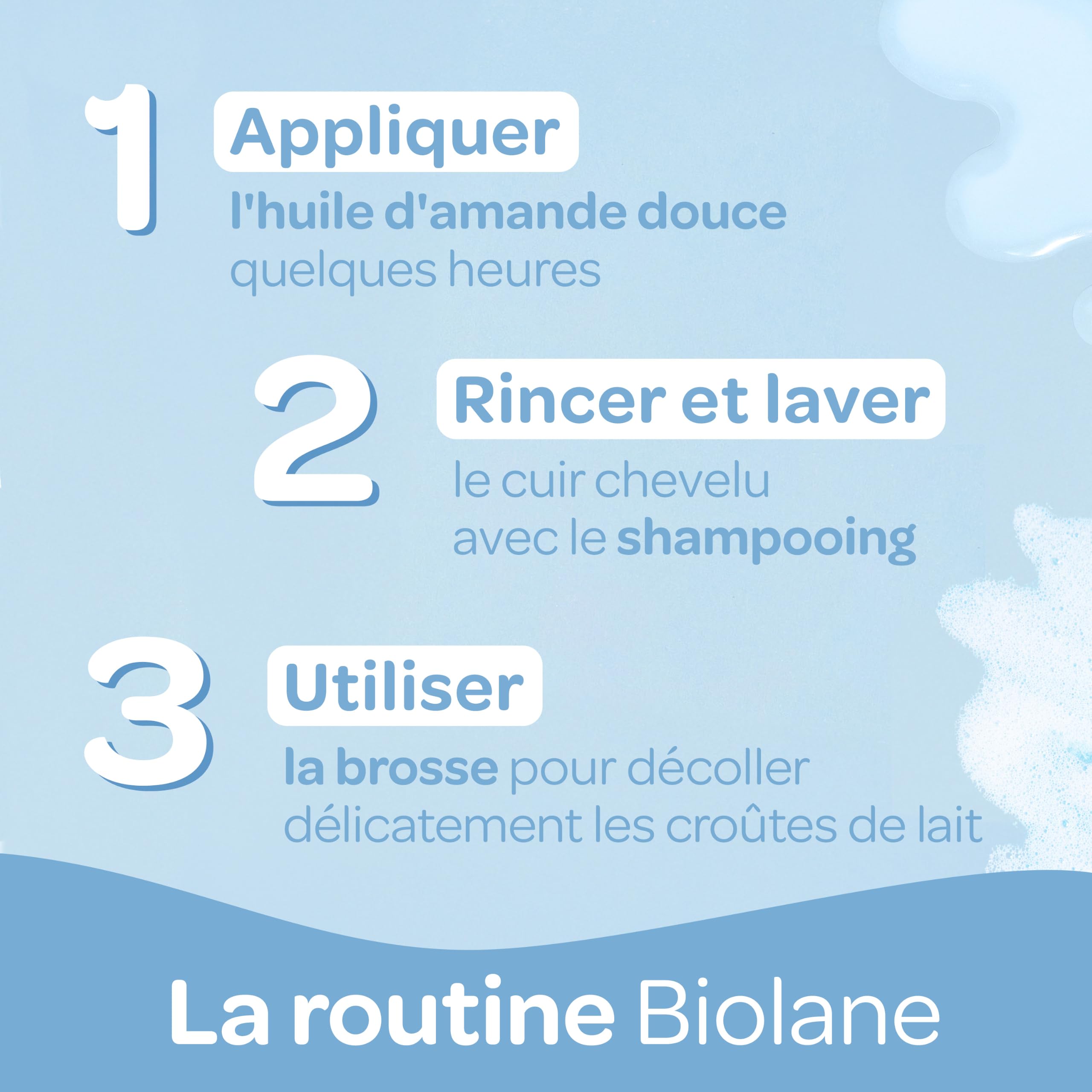 Biolane BBIOLANE - Szampon dla niemowląt ze skórkami mlecznymi 150ml - delikatny zabieg - 98% naturalny - kojący - testowany dermatologicznie - wyprodukowany we Francji