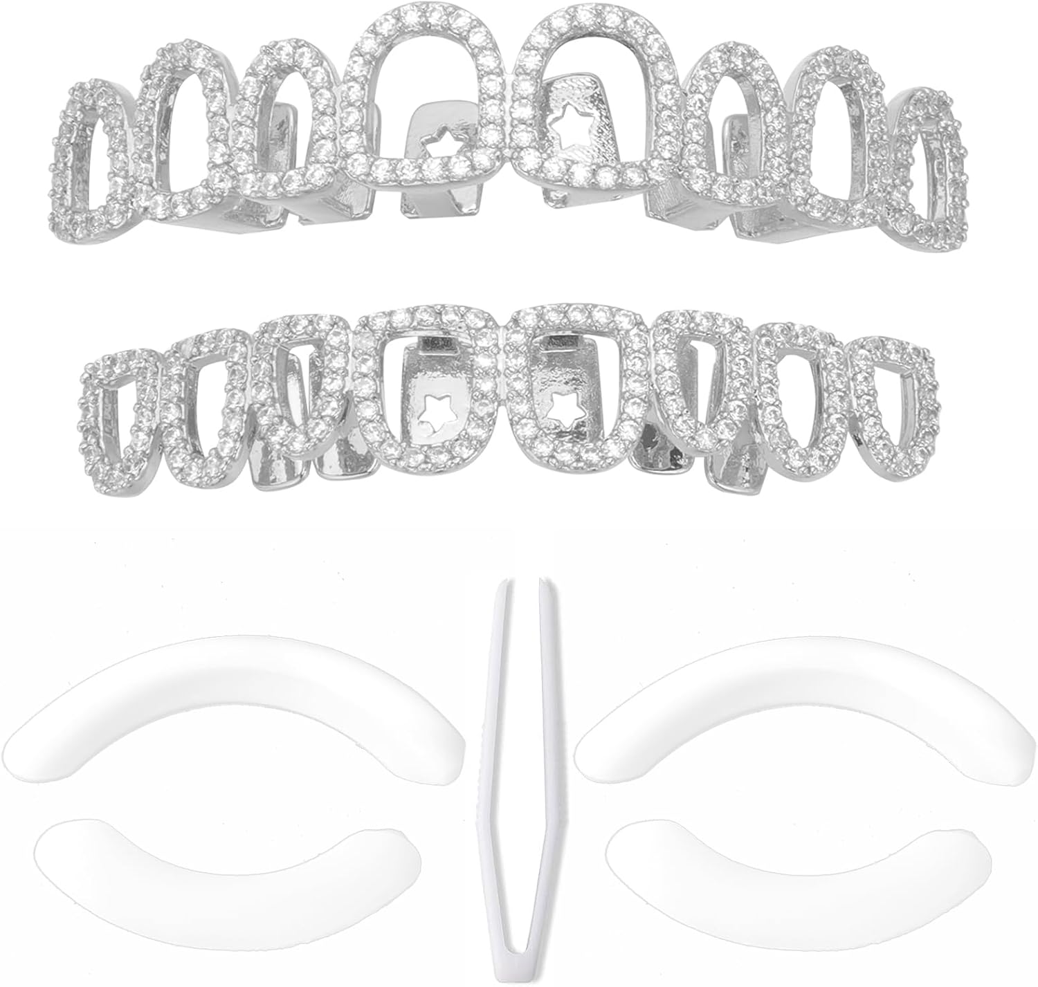 Grillz para Dientes Hip Hop Oro 18K Chapado
