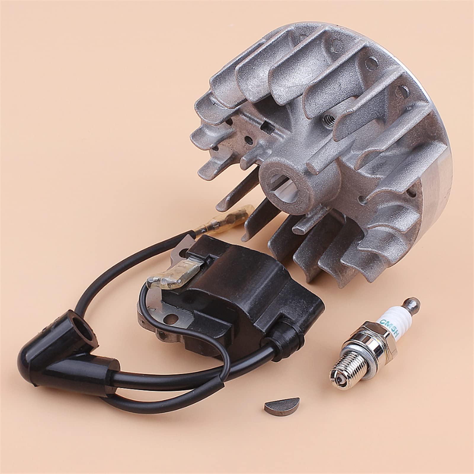 Módulo de Bobina de Encendido del Volante, Kit de bujía Compatible con GX25 GX25N, Mini Motor HHT25S FG110, cortadora de Cepillo, cortadora de césped