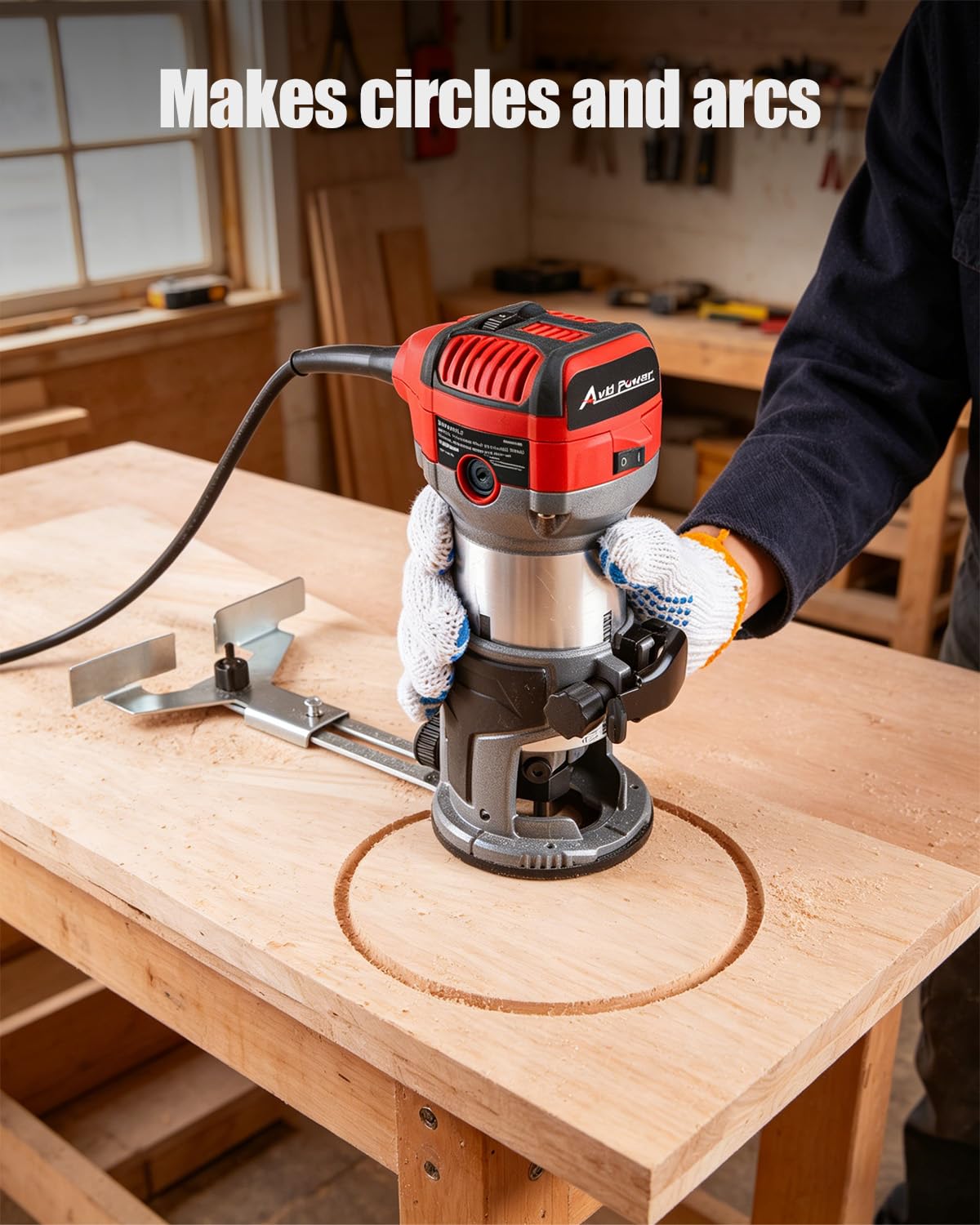 AVID POWER Router - Woodworking Power Tool -3