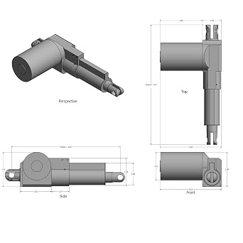 Heavy Duty Rod Actuators 200 lb 12V 8 inch