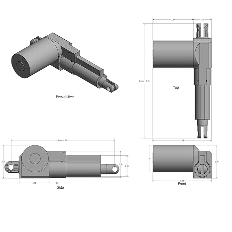 Heavy Duty Rod Actuators 200 lb 12V 8 inch