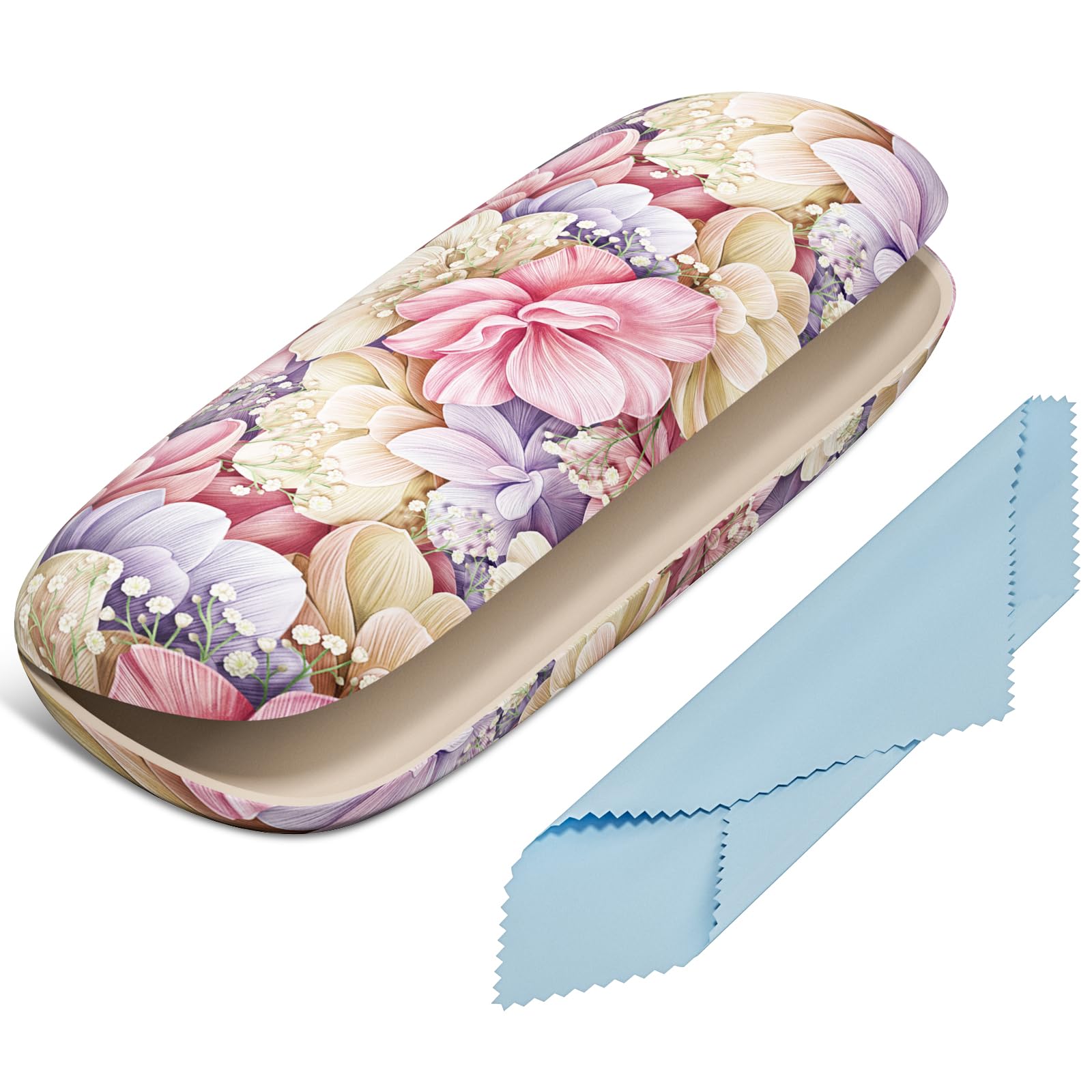 NPOOYIEyeglasses Case, Hard Shell Protective Case for Glasses, Unisex for Women Men