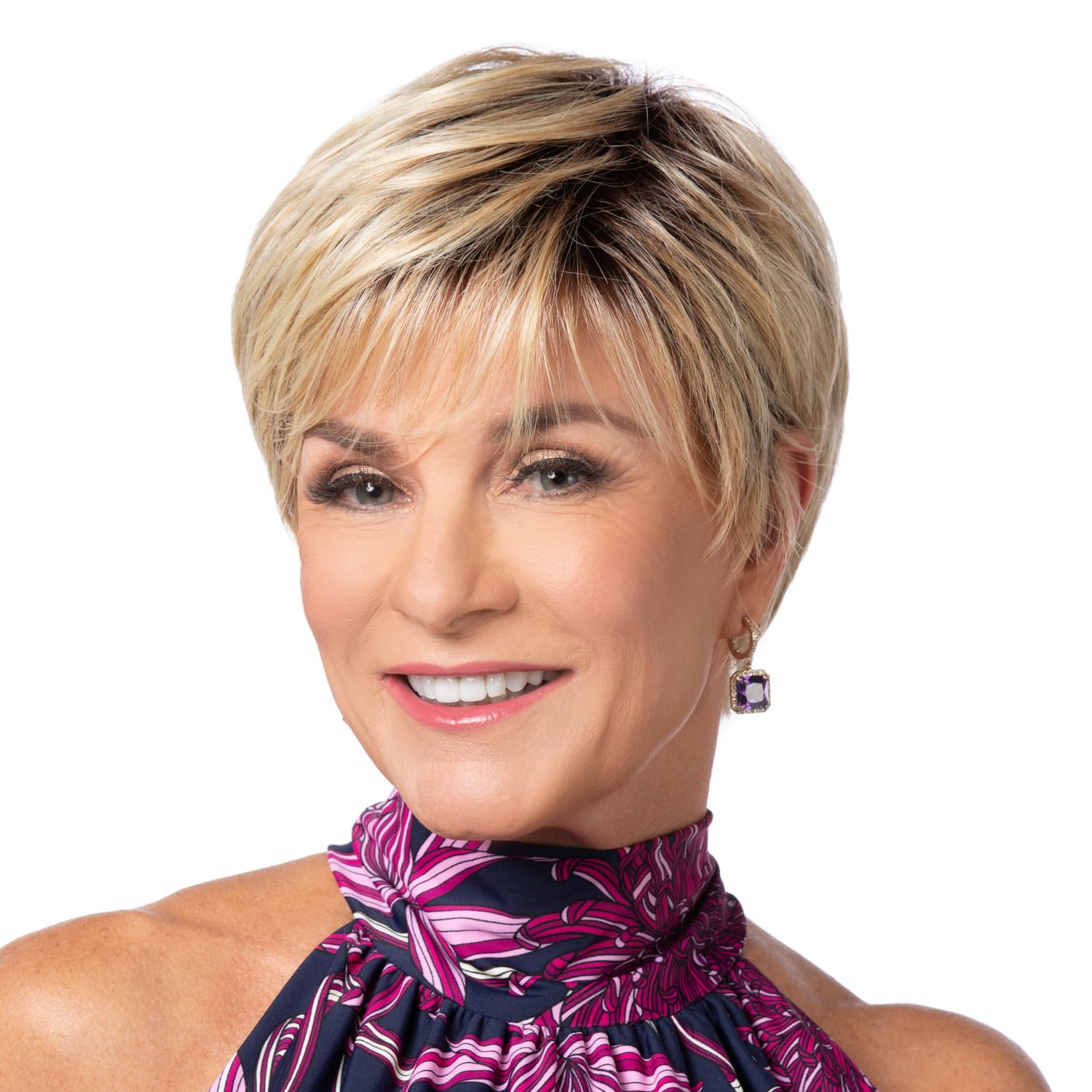 Toni Brattin Snazzy Wig - Short & Sophisticated Cut with Wispy Texturing & a Tapered Neckline - Heat-Friendly Synthetic Fiber Looks & Feels Natural - Adjustable
