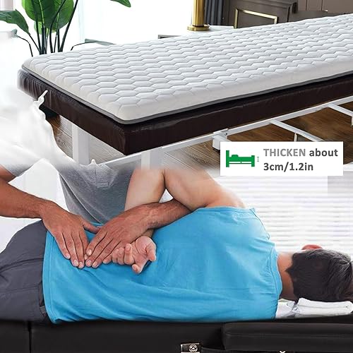 Miniatura 5 de Cubierta de espuma viscoelástica para mesa de masaje con orificio para respirar, cuadrada, redonda, trapezoidal, para cama de spa, almohadilla