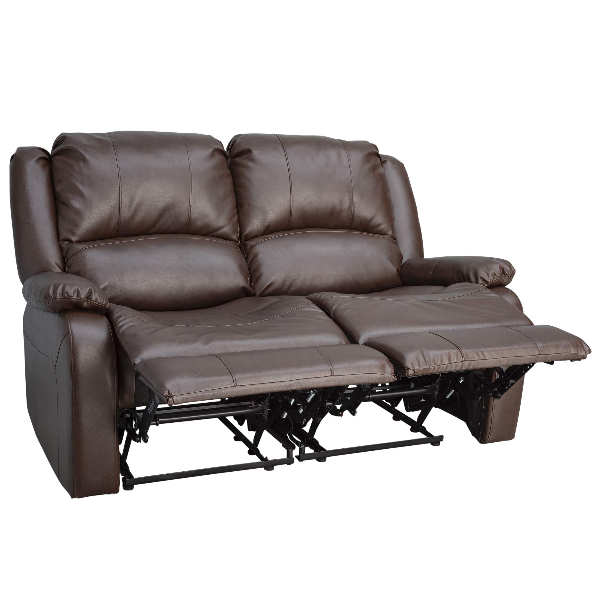 RecPro Charles Collection 58" Double Recliner RV Sofa RV Zero Wall