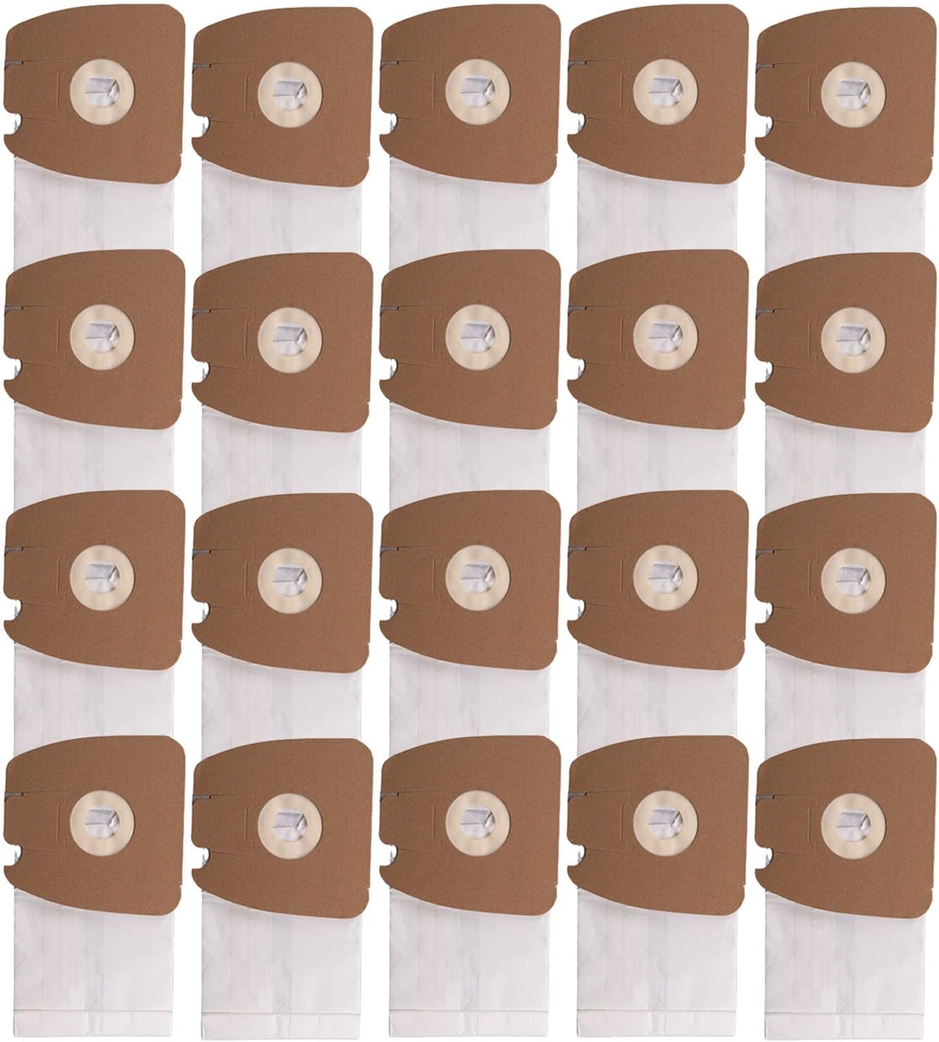 Rinakou 20 Pack Replacement Vacuum Dust Bags MM Premium Paper Bag Fit For Sanitaire S3680 & SC3680 Canister Vacuums, 63253A (20 Pack)