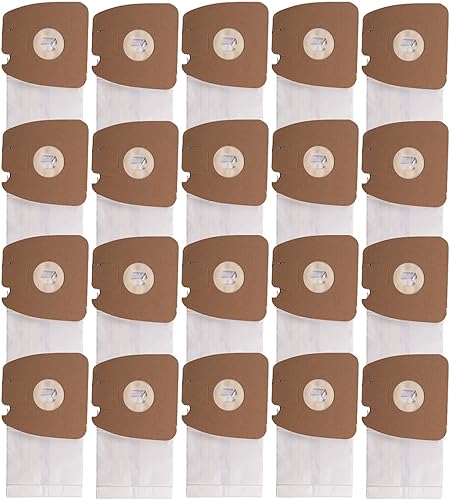 Paquete de 20 bolsas de repuesto para polvo al vacío, bolsa de papel premium para aspiradoras Sanitaire S3680 y SC3680, 63253A (paquete de 20)