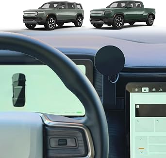 TWRAPS Dashboard Phone Holder for Rivian R1S & R1T, iPhone and Other Phone Cases, No Glue or Screws Secure Anchor Behind Screen on Dash, Accessory for Rivian 2021-2026 Magnetic Charger