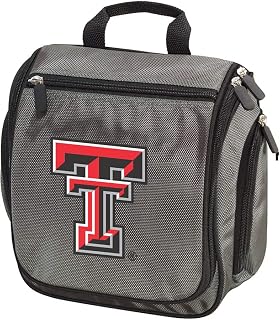 Broad Bay Texas Tech Toiletry Bag | Hanging Travel Organizer, Premium Fabric, TTU Logo, Clear Storage Pockets, Alumni Gift, For Men Or Women