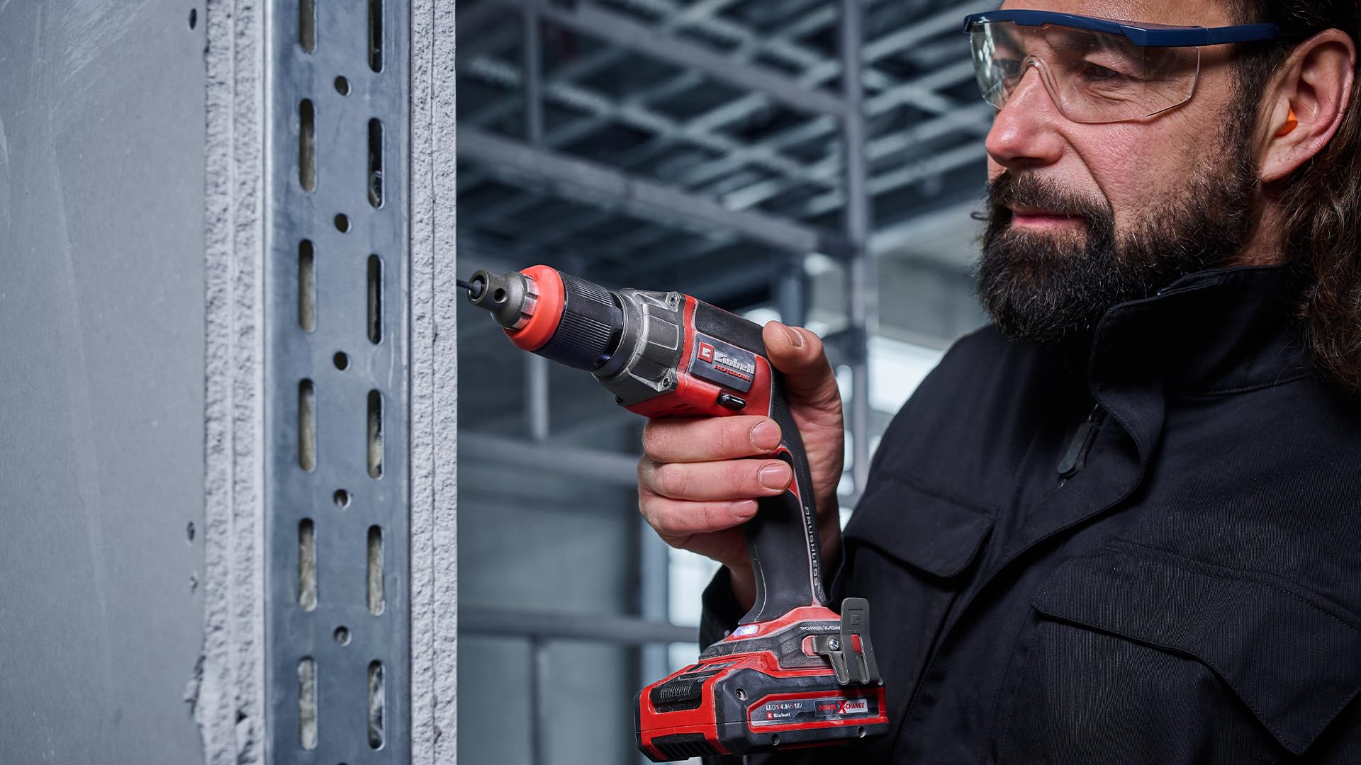 Einhell Professional Atornillador pladur a batería TP-DY 18 Li BL-Solo | PXC | 18 V | Brushless | 5000 rpm | giro dcha./izda. | funcionamiento continuo | Bloqueo magnético de la punta | Sin batería