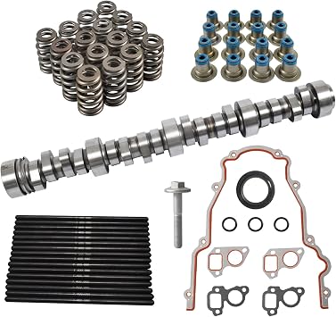 LS Stage 3 Truck Cam Camshaft Kit for 1999-2013 GM 4.8 5.3 6.0L Engines Silverado Sierra Vortec Include Camshaft, Springs, Seals, Pushrods, Gaskets